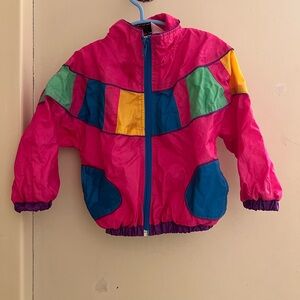 90s Toddler Colorful Vintage Windbreaker Jacket